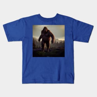 Sasquatch in Nature Kids T-Shirt